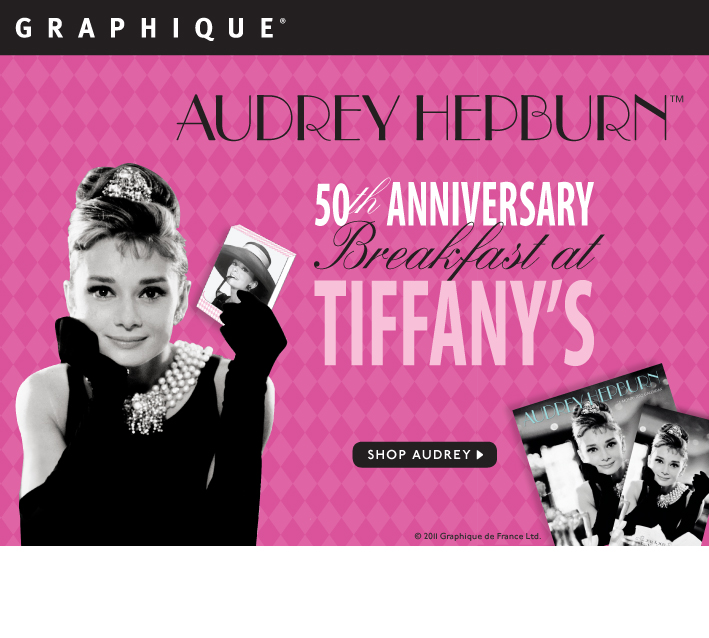 50th anniversary of audrey hepburn and breakfast at tiffany's email marketing campaign