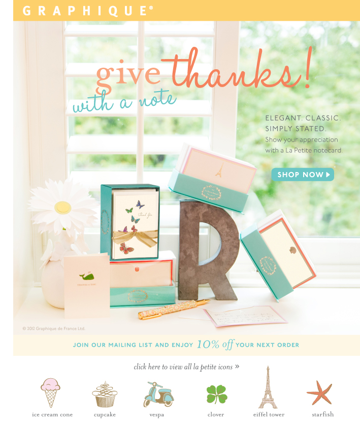 give thanks email marketing campaign